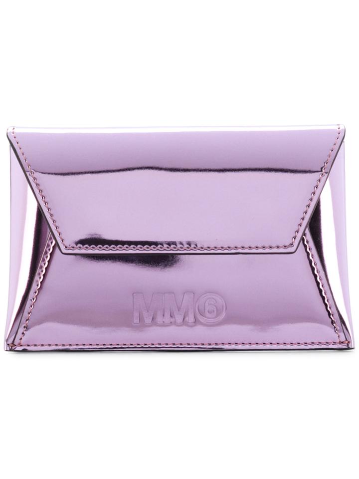 Mm6 Maison Margiela Envelope-style Card Holder - Pink & Purple