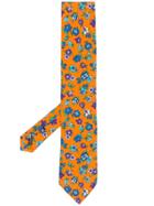 Fefè Floral Pattern Tie - Orange