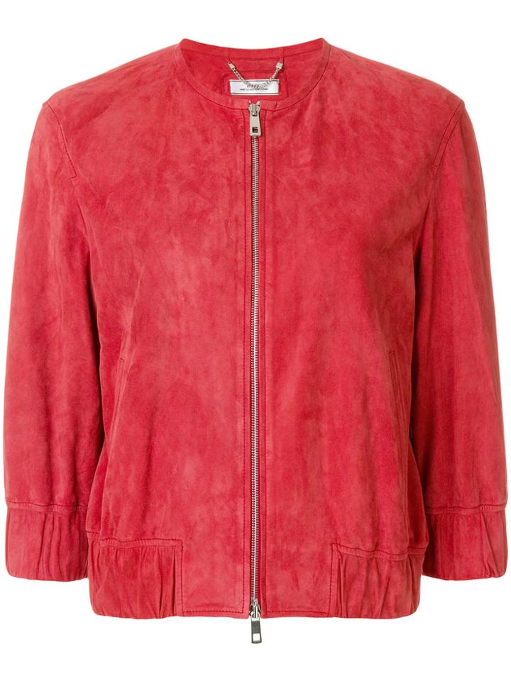 Desa Collection Bomber Jacket - Red