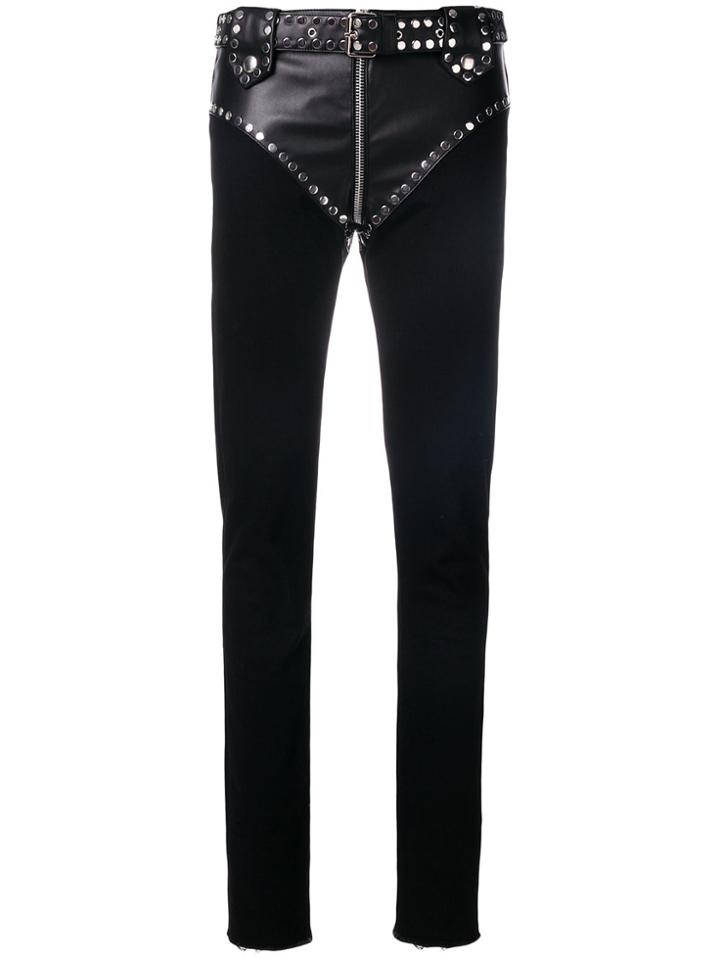 Alyx Western Leather Insert Trousers - Black