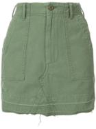 Vintage Surplus Skirt - Women - Cotton - 26, Green, Cotton, Adaptation