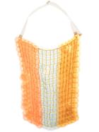 Jil Sander Oversized Sequin Bib Necklace - Yellow & Orange