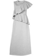Goen.j Ruffle-trimmed Midi Dress - Grey