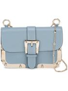 Chain Strap Shoulder Bag, Women's, Blue, Leather, Red Valentino
