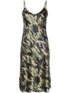 Nili Lotan - Camouflage Cami Dress - Women - Silk - S, Green, Silk
