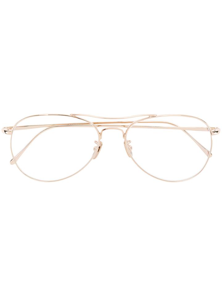 Lunor Aviator Glasses - Metallic