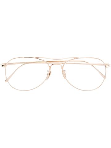 Lunor Aviator Glasses - Metallic