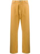 Stussy Cropped Capri Trousers - Yellow