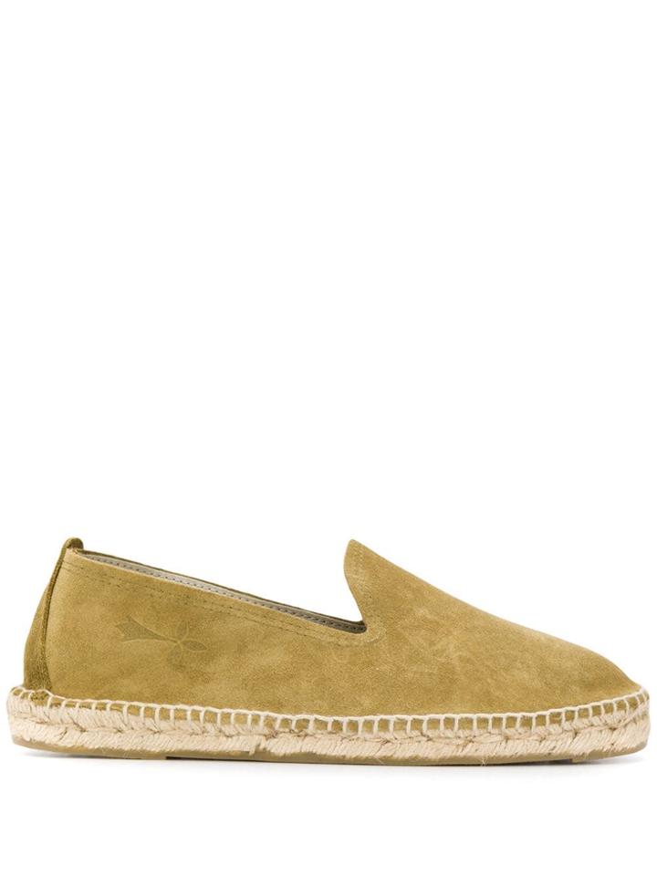 Manebi Slip-on Hamptons Espadrilles - Green
