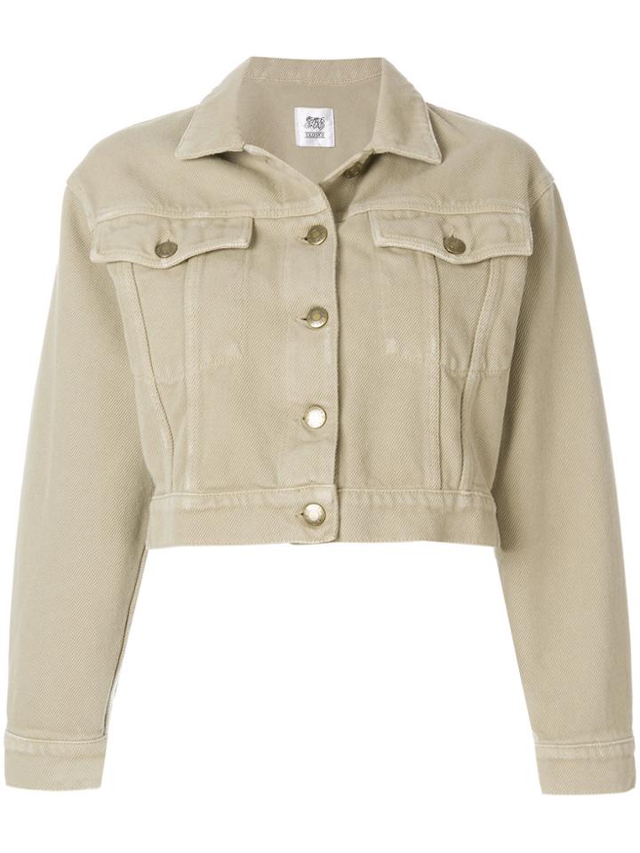 Closed Cropped Corduroy Jacket - Nude & Neutrals