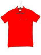 Armani Junior Teen Logo Crest Polo Shirt - Red