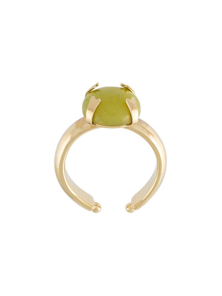 Isabel Marant Encased Stone Ring, Women's, Metallic