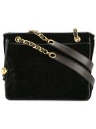 Chanel Vintage Chain Shoulder Tote Bag - Black