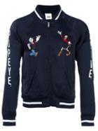 Joyrich 'popeye & Olive Souvenir' Jacket, Men's, Size: Medium, Blue, Rayon/cotton