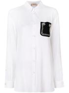 No21 Embellished Pocket Shirt - White
