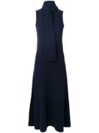 Joseph Tie Neck Sweater Dress - Blue