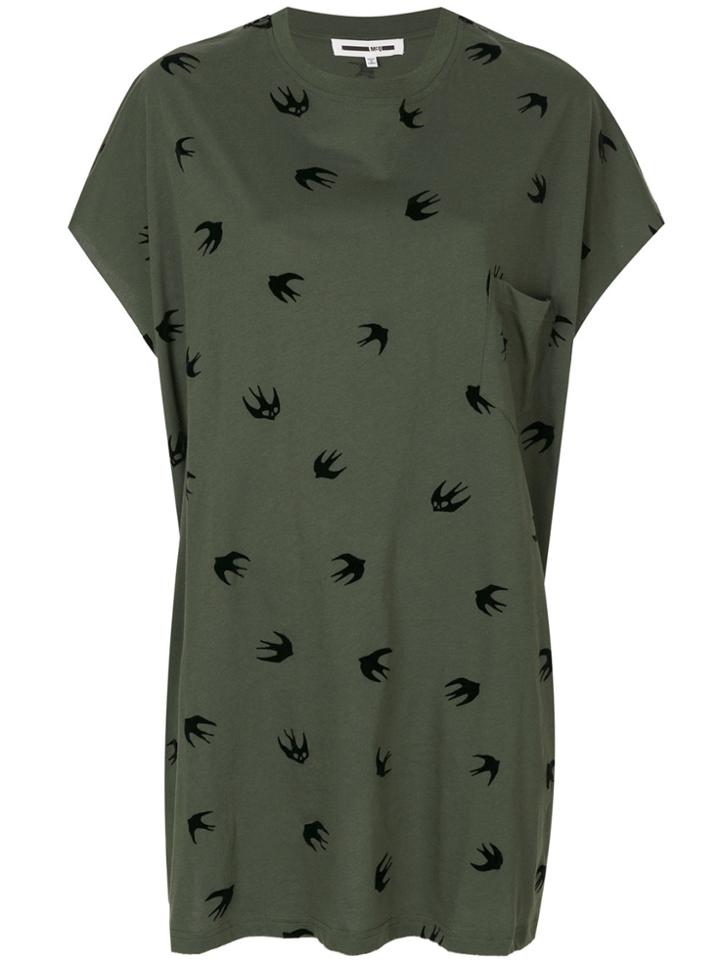 Mcq Alexander Mcqueen Swallow Long T-shirt - Green