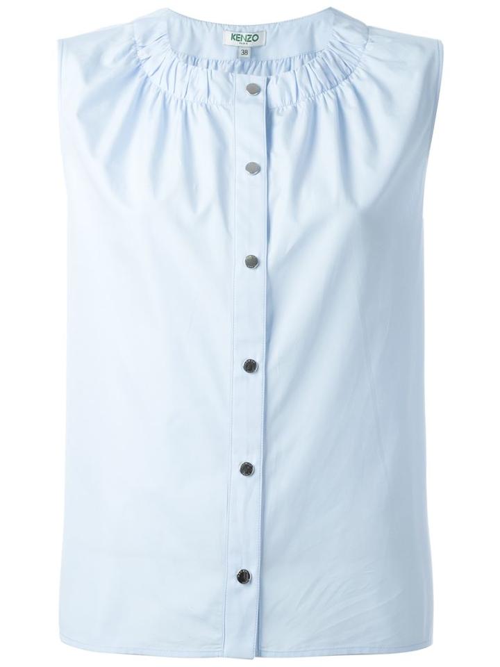 Kenzo Ruched Collar Top