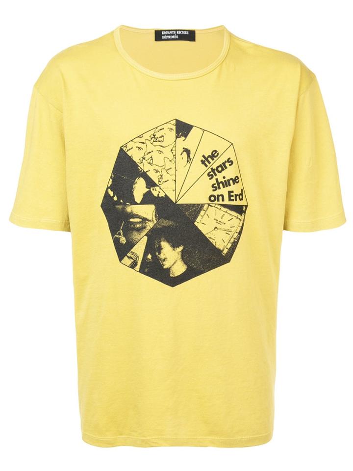 Enfants Riches Déprimés Stars Shine Print T-shirt - Yellow