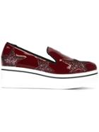 Stella Mccartney 'star Binx' Slip-on Loafers - Red