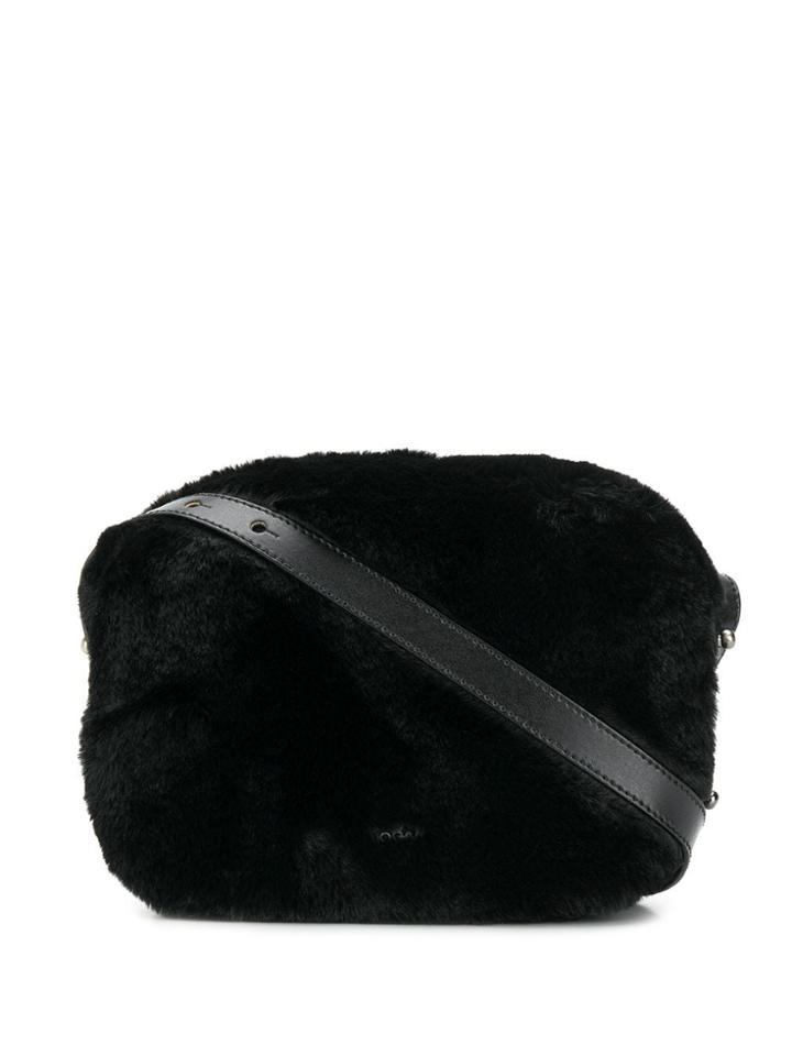 Hogan Faux-fur Crossbody Bag - Black