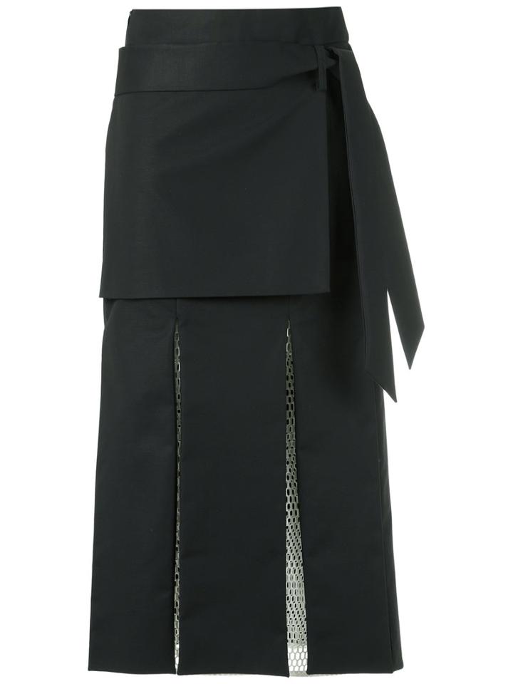 Giuliana Romanno Panelled Skirt, Women's, Size: 40, Beige, Cotton/elastodiene