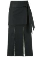 Giuliana Romanno Panelled Skirt, Women's, Size: 40, Beige, Cotton/elastodiene