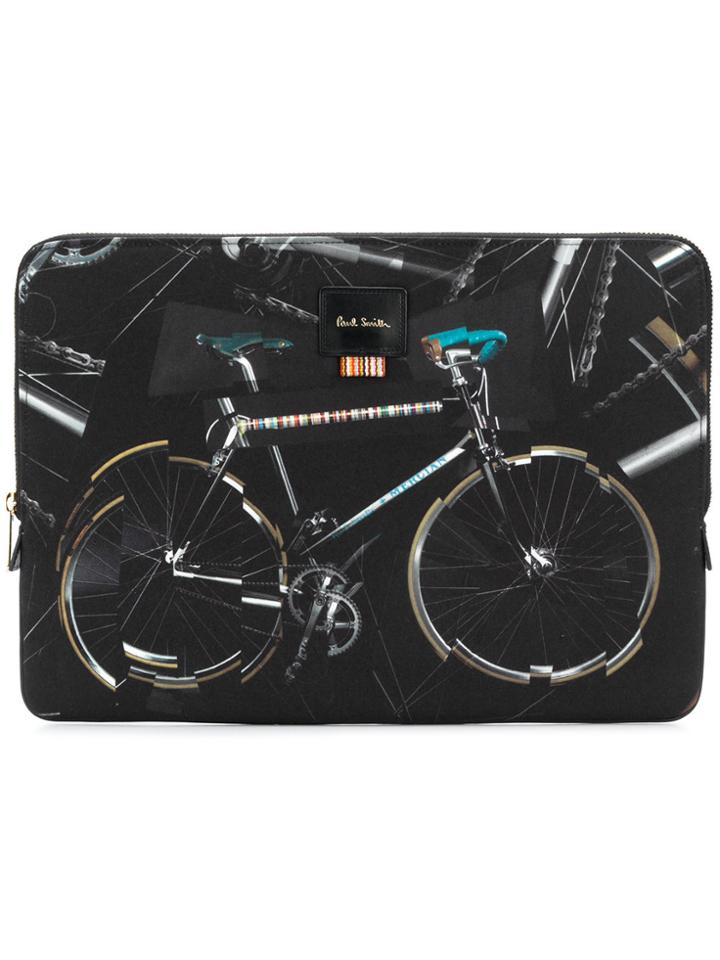 Paul Smith Bicycle Print Clutch Bag - Black