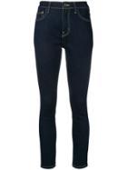 Current/elliott Cropped Slim-fit Jeans - Blue