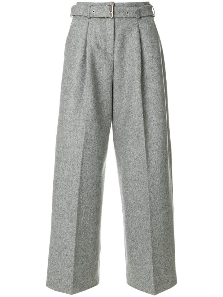 Ymc Belted Wide Leg Pants - Grey