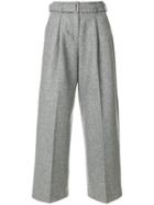 Ymc Belted Wide Leg Pants - Grey