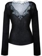 Givenchy Lace Trim Knitted Top