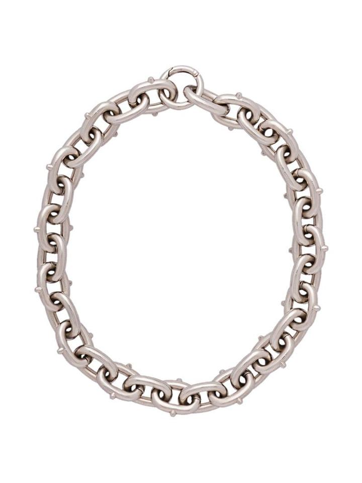 Prada Oversized Chain Necklace - Silver
