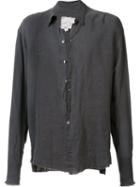 Greg Lauren Loose Fit Shirt, Men's, Size: 4, Grey, Linen/flax