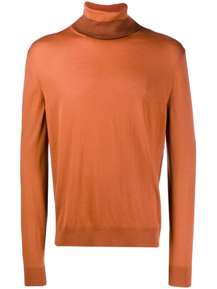 Ermenegildo Zegna Turtleneck Sweatshirt - Orange