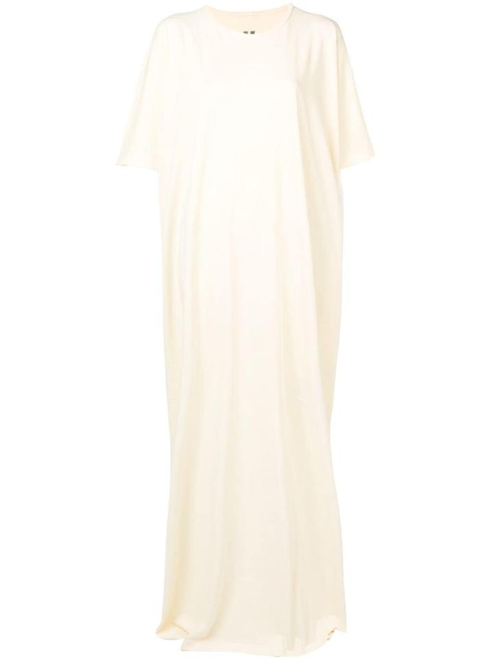 Rick Owens Drkshdw Jersey Oversized Dress - White
