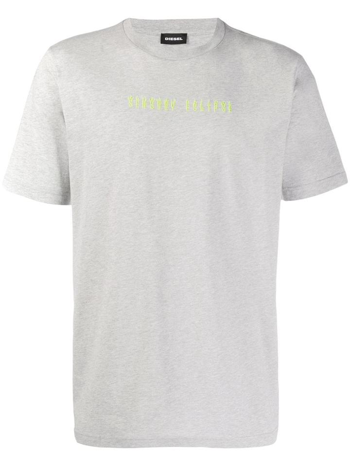 Diesel Sensory Eclipse Print T-shirt - Grey