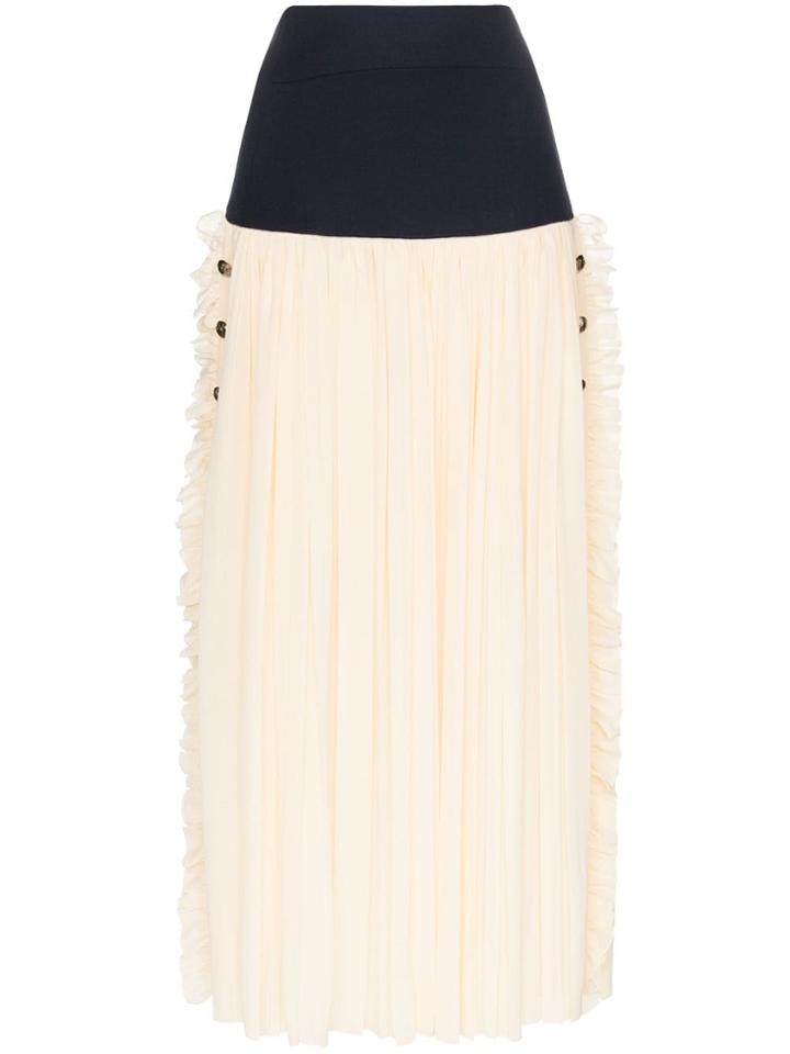 Chloé Panelled Maxi Skirt - Neutrals