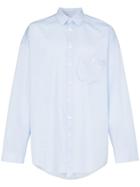 Ader Error Oversized Cotton-blend Shirt - Blue
