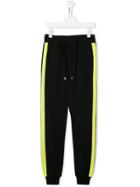 John Richmond Junior Contrast Panelled Jogging Trousers - Black