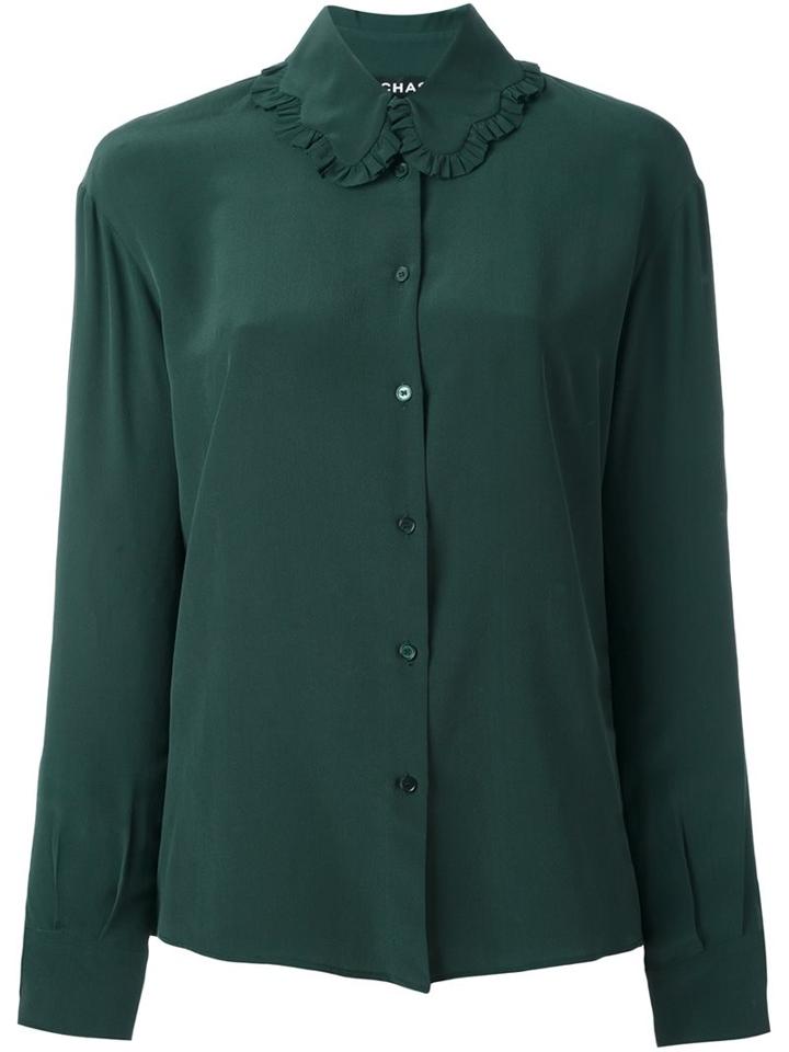 Rochas Ruffled Collar Shirt