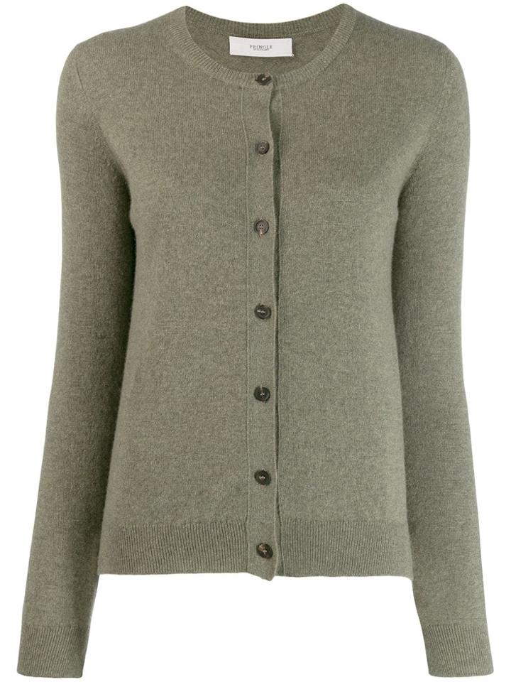 Pringle Of Scotland Round Neck Cardigan - Green
