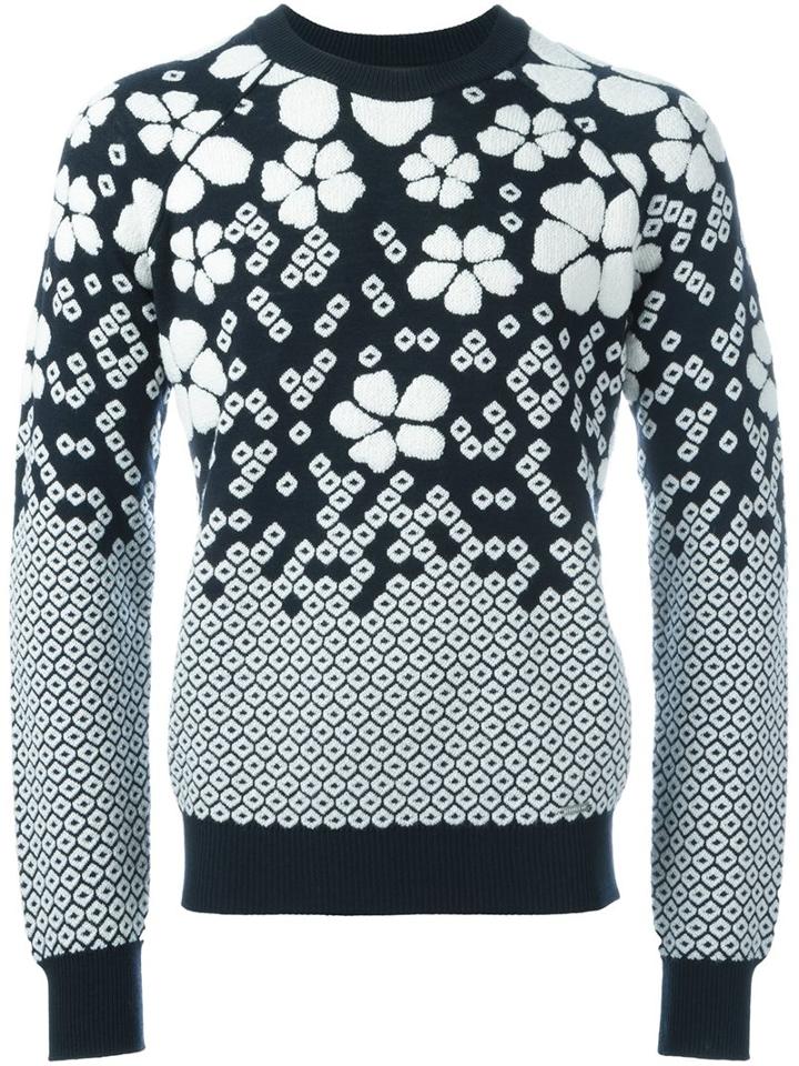 Dsquared2 Floral Intarsia Jumper