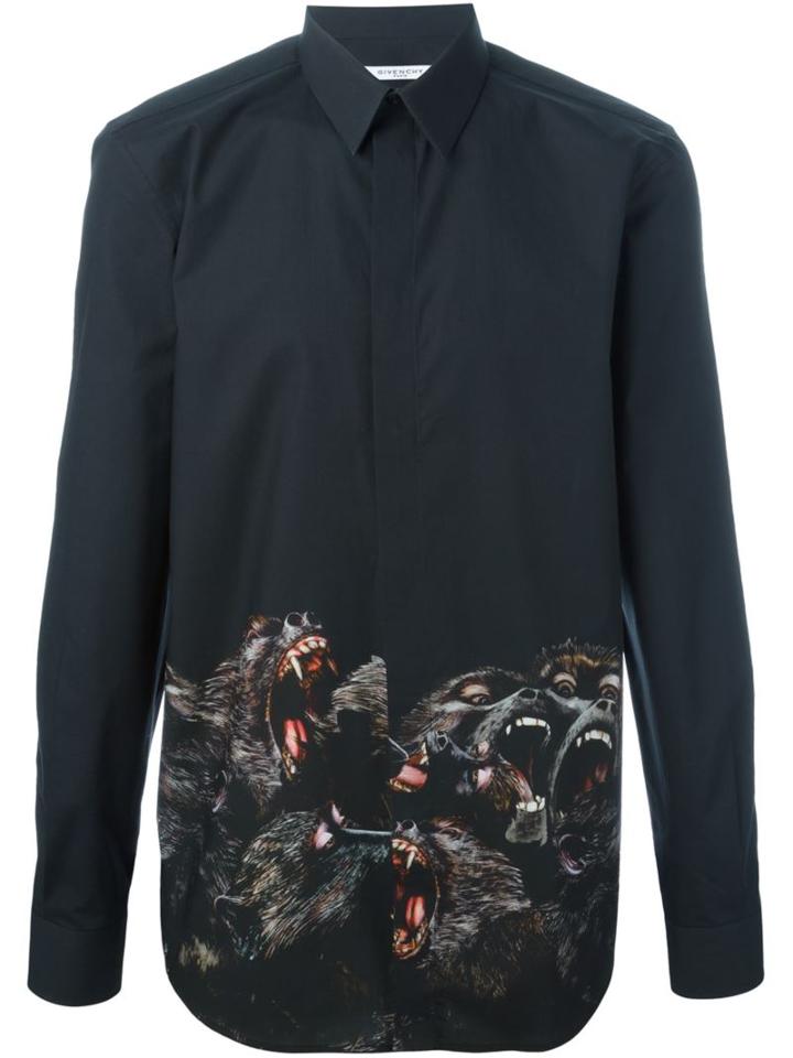 Givenchy Cuban Fit Baboon Print Shirt