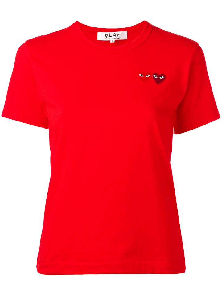 Comme Des Garçons Play Classic T-shirt, Women's, Size: Xs, Red, Cotton