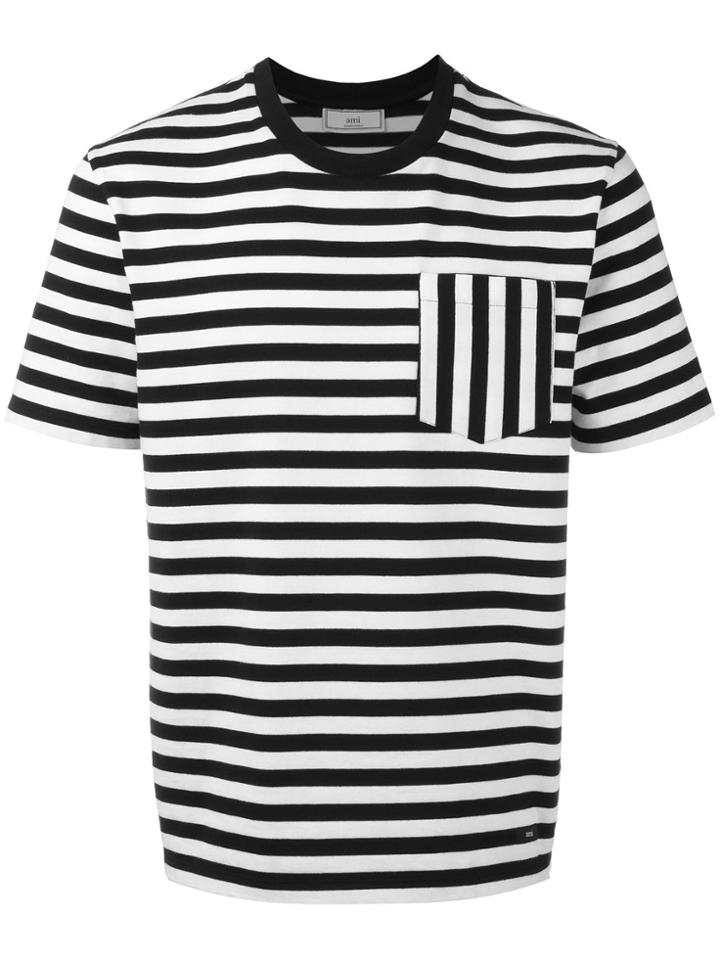 Ami Alexandre Mattiussi Striped T-shirt - Black