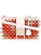 Salar Lou Studs Bag, Women's, Pink/purple, Leather