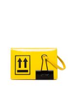 Off-white Arrow Print Cardholder - Yellow