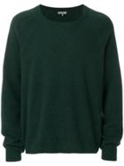 Lanvin Brushed Jersey Stitch Round Neck Sweater - Green