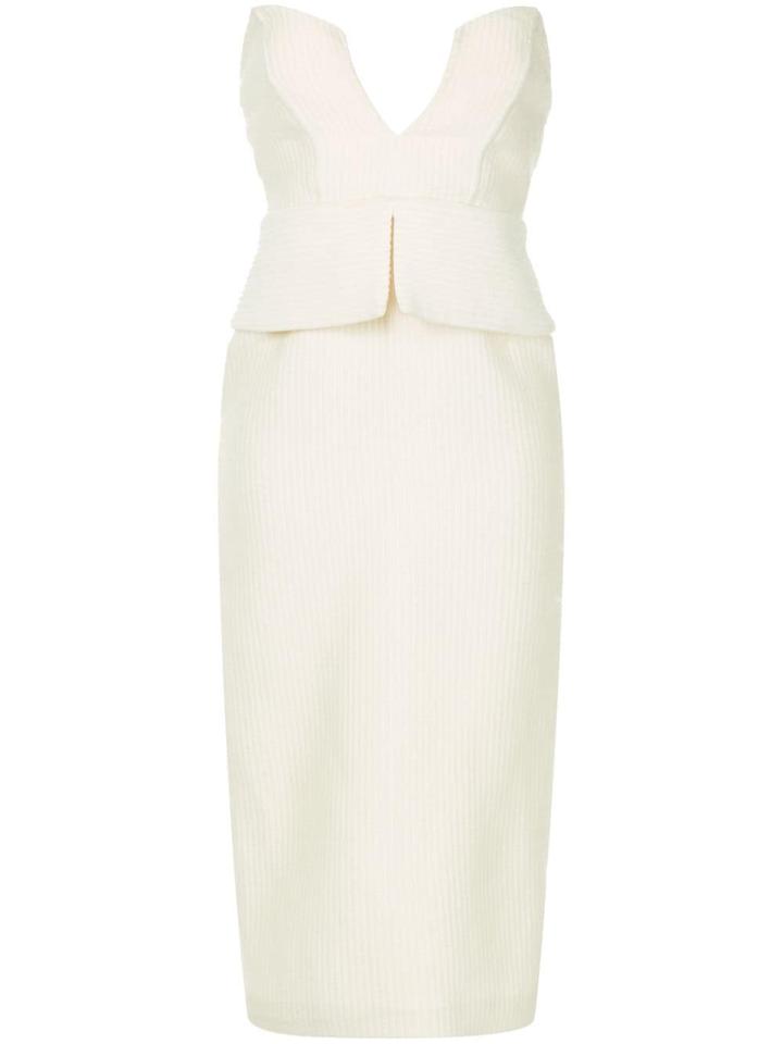 Muller Of Yoshiokubo Vespyr Corset Fitted Dress - White